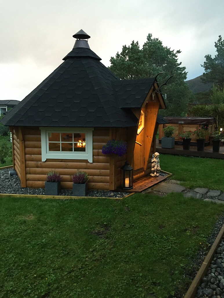 Grillhytte 6.5 Premium 6-kant. Gratis frakt.