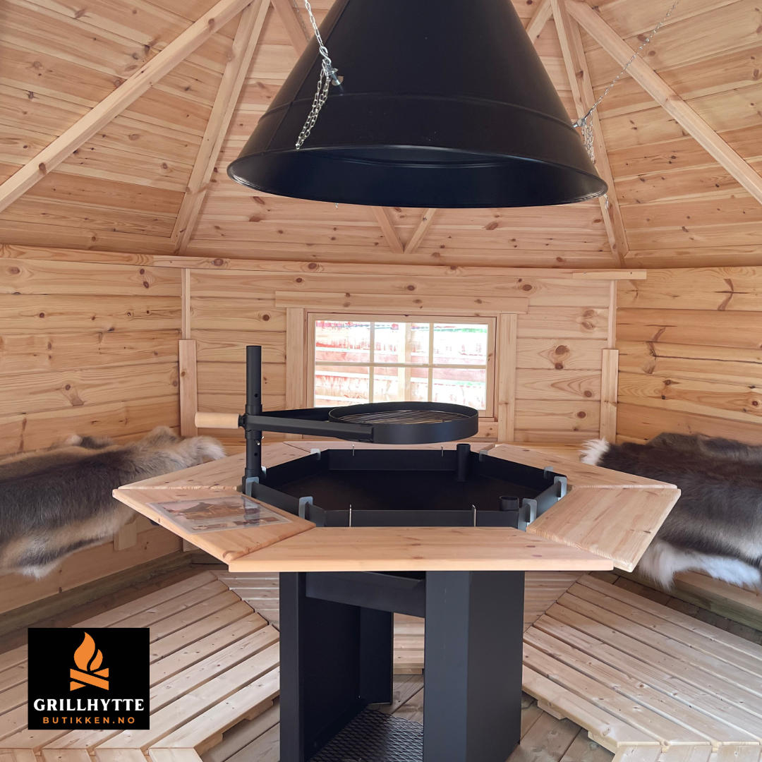 Grillhytte Arctic 9m2 6-kant. Gratis frakt.